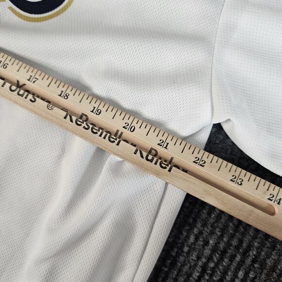 San Diego Padres Jersey Mens 2XL White MLB Baseball Trevor Hoffman Hall of Fame - Picture 8 of 14